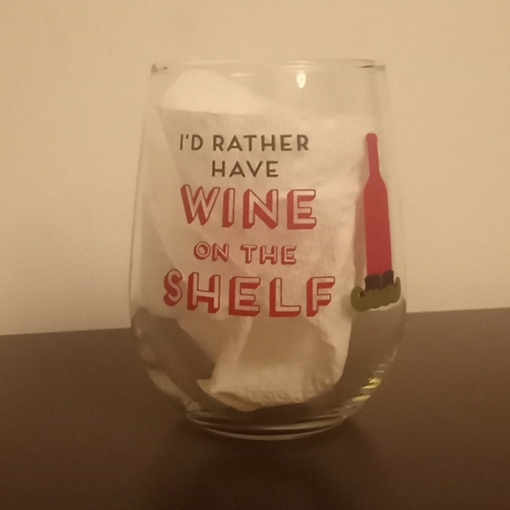 Elf on the Shelf Adult Stemless Wine Glass 17oz